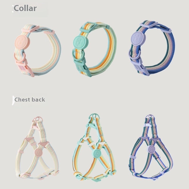 Retro Record Hand Holding Rope Small And Medium-sized Dogs Collar Vest - Majestic Pet Kingdom