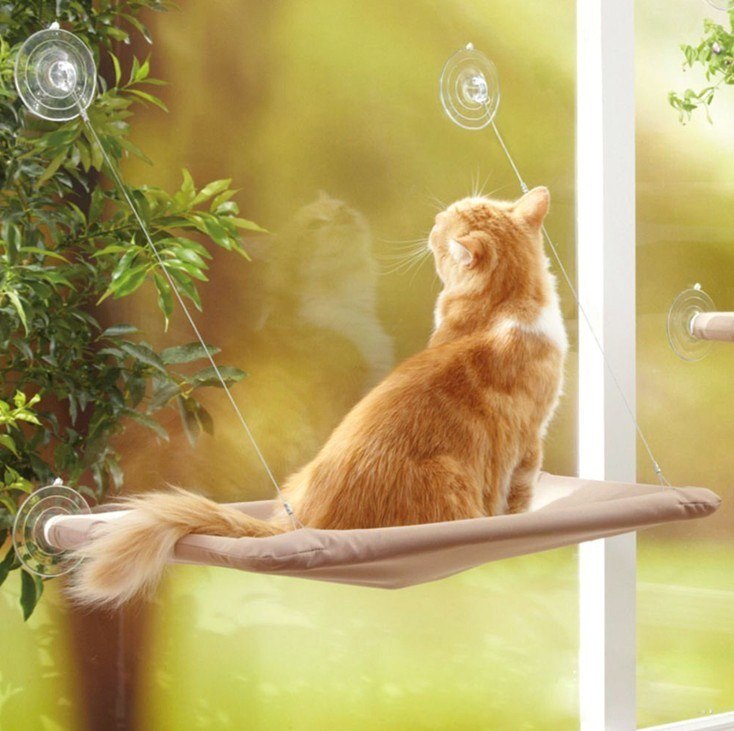 Cat Window Perch Sunny Window Mount Hammock Shelf Bed Seat - Majestic Pet Kingdom