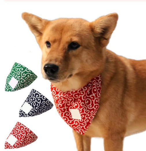 Adjustable Triangular Dog Bandana & Saliva Towel