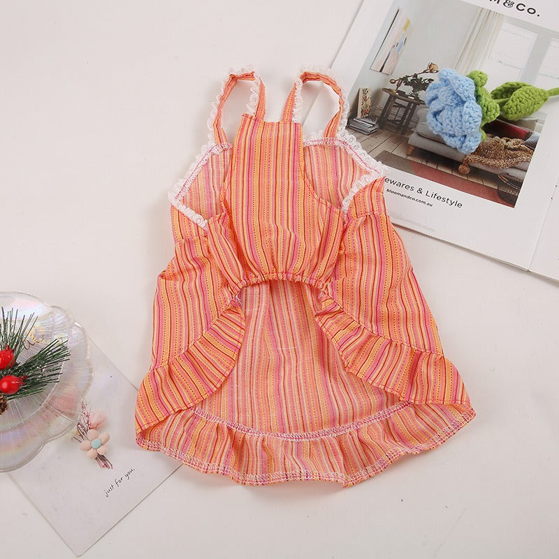 Dog Princess Skirt: Cute Small Pet Lace Dress Apparel