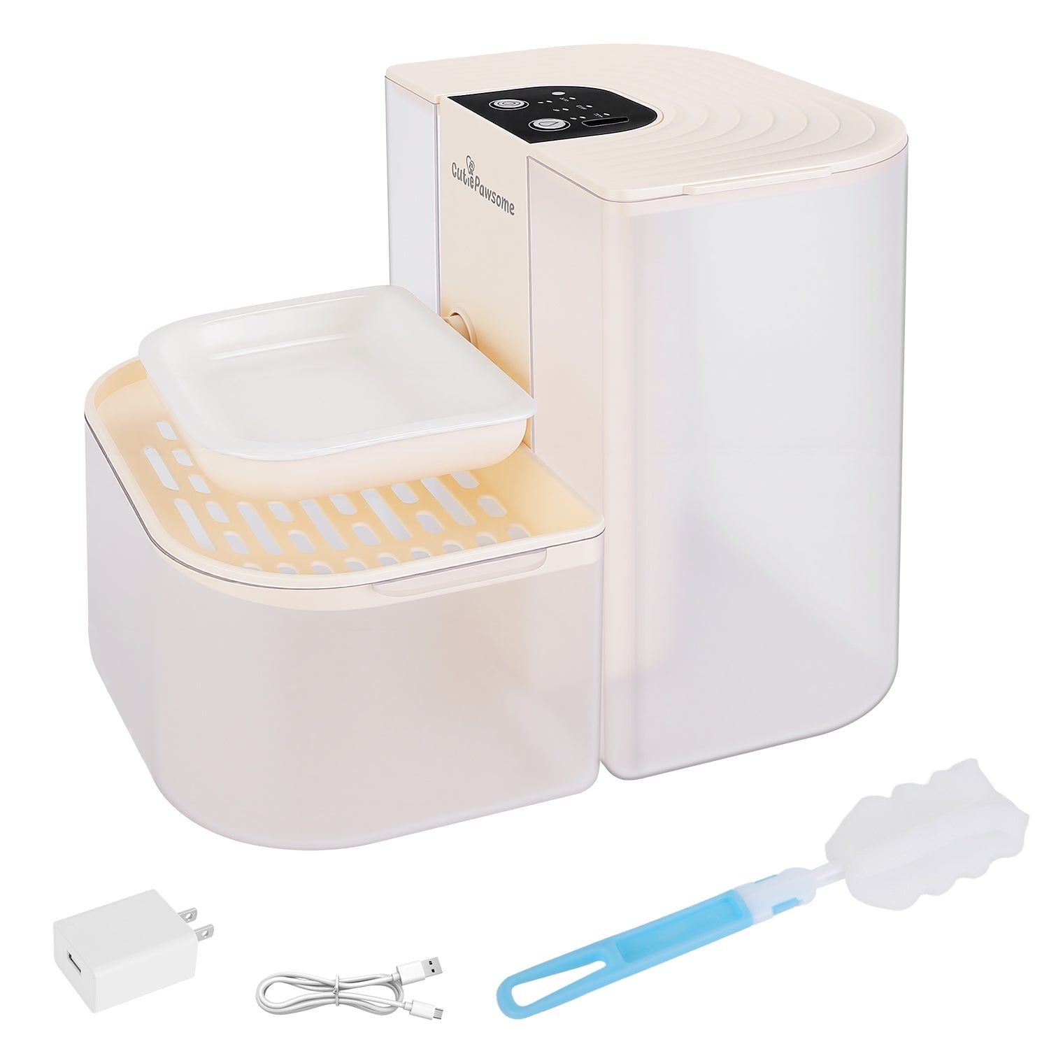 Smart Pet Water Fountain Automatic Cat Water Dispenser 4.5L Cordless Rechargeable Dog Water Fountain Self-Refill with 3 Adjustable Volume 3 Time Inter - Majestic Pet Kingdom