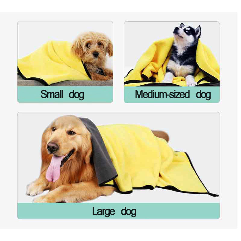 Double-Sided Quick-Drying Super Absorbent Pet Towel Cloth - Majestic Pet Kingdom