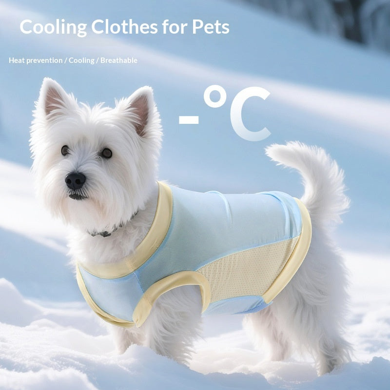Pet Ice Silk Sun Protection Clothing Pet Vest Cat Clothes - Premium Pet Accessory