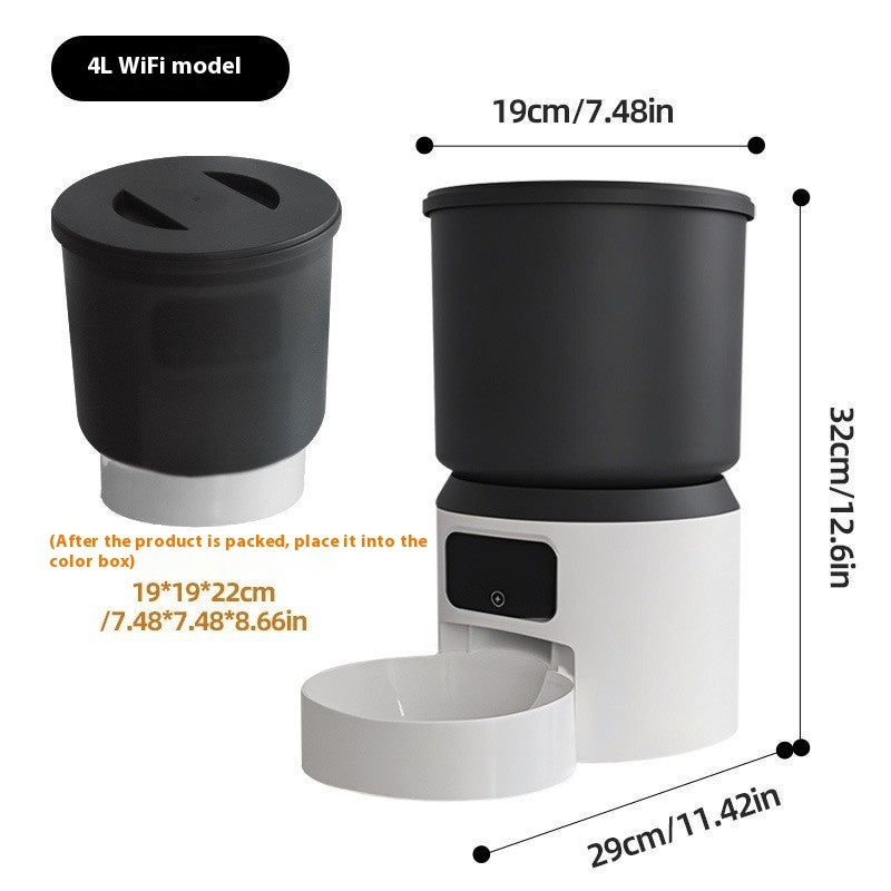 4L Smart Feeder Pet Cat Dog Timing Remote Monitoring - Majestic Pet Kingdom