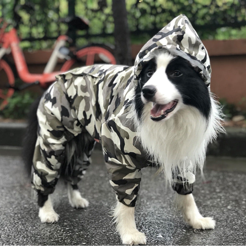Dog Raincoat Border Shepherd Dog Clothing Waterproof - Majestic Pet Kingdom