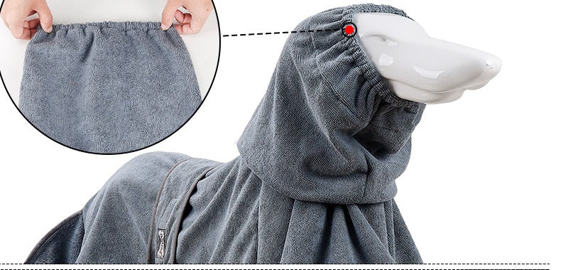 Pet Bathrobe Cotton Dog Towel Is Highly Absorbent - Majestic Pet Kingdom