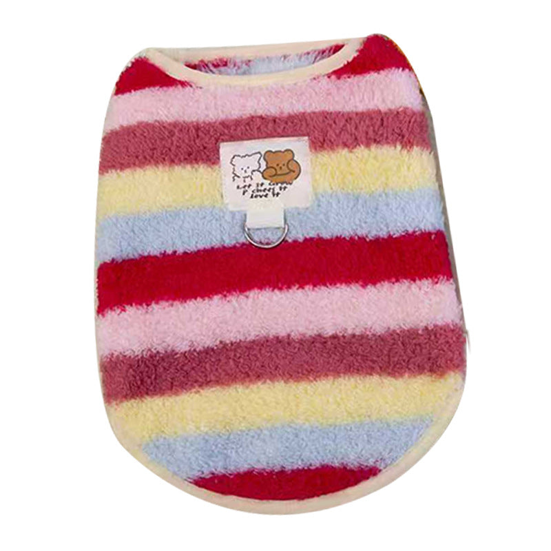 Dog Coat Cute Bear Label Two-Legged Winter Clothing