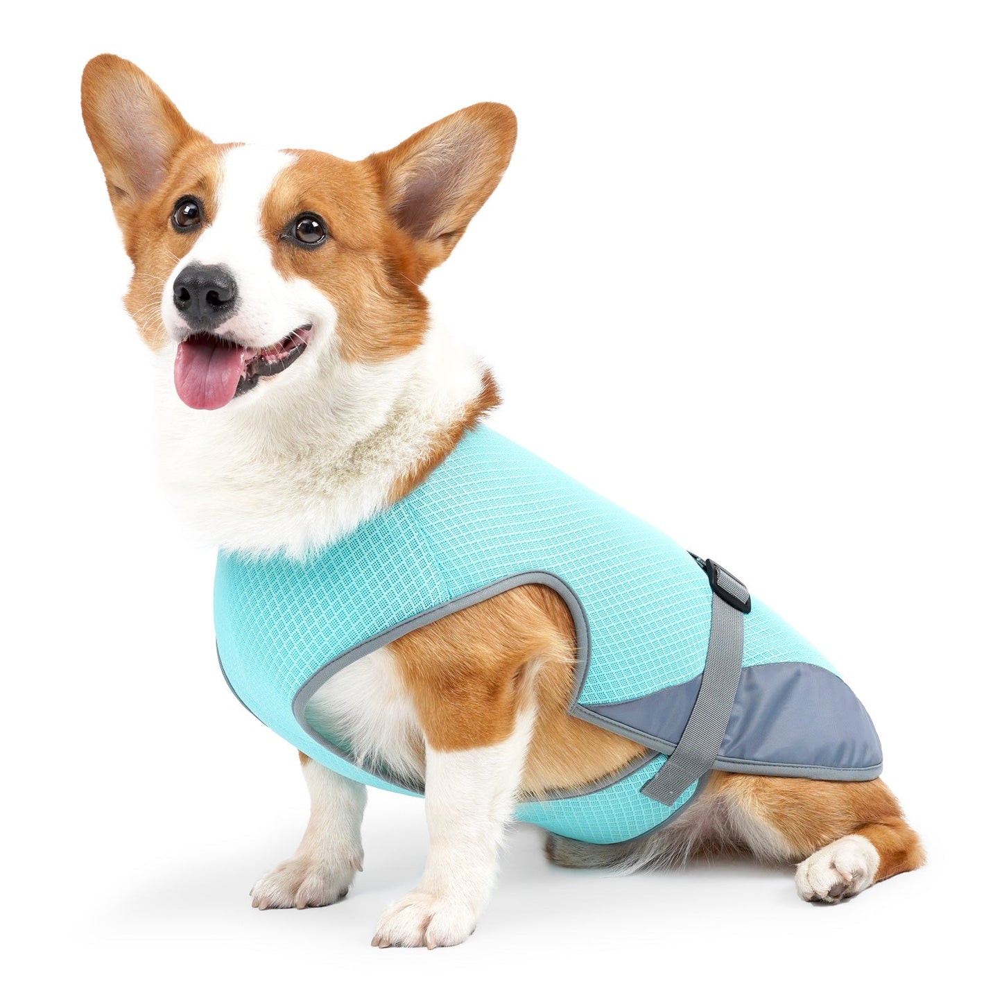 Dog Cooling Vest Heat Relief Breathable Summer Pet Apparel Coat - Detail Angle 5 | Majestic Pet Kingdom