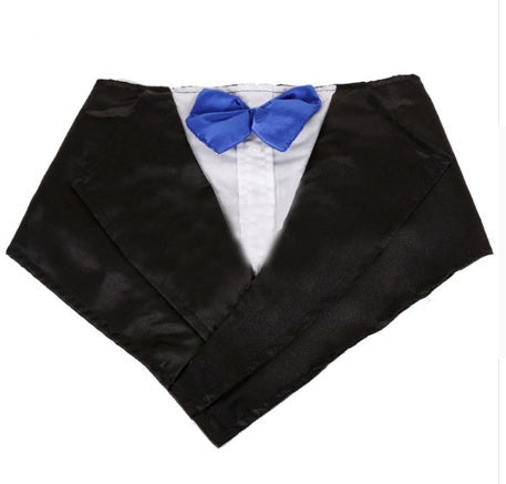 Formal Wedding Tuxedo Bandana Scarf for Dogs