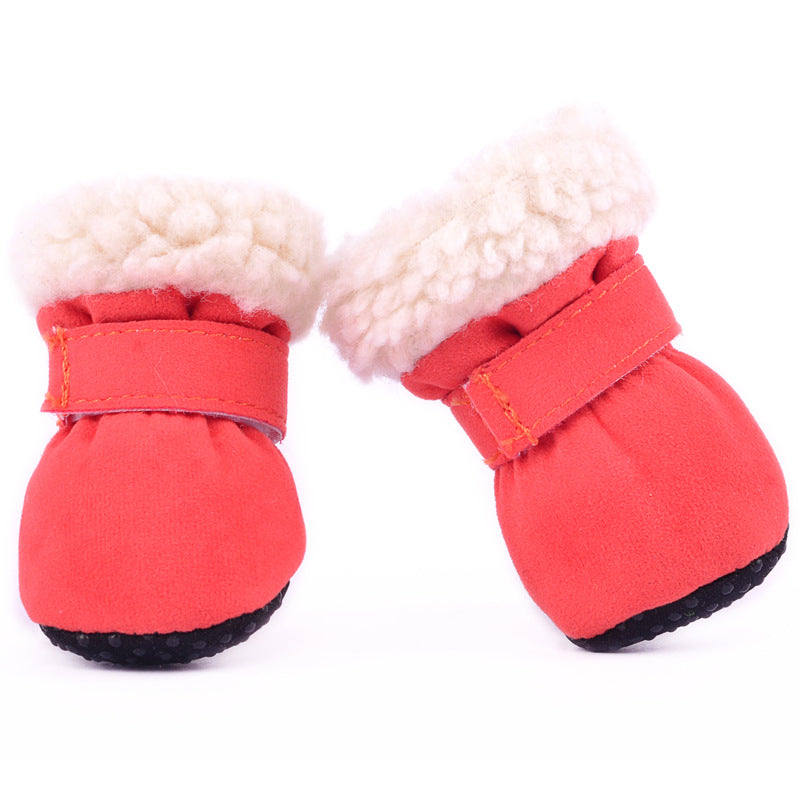 Waterproof Winter Dog Boots Socks Pet Dog Shoes Anti-slip Puppy Cat Rain Snow Booties Footwear For Small Dogs - Majestic Pet Kingdom