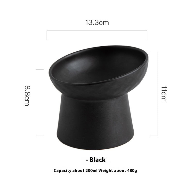 Oblique Mouth High Foot Candy Color Cat Bowl - Majestic Pet Kingdom