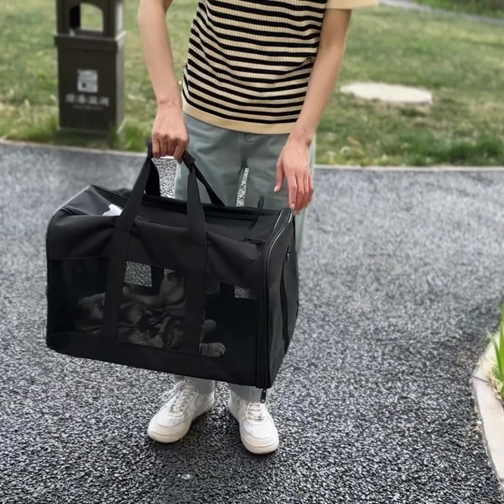 Dog Cat Carriers Bags Car Portable Transport Pet Bag Cage Portable Pet Foldable Outgoing Travel Breathable Pets Handbag - Majestic Pet Kingdom
