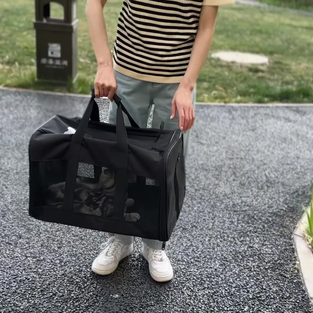 Dog Cat Carriers Bags Car Portable Transport Pet Bag Cage Portable Pet Foldable Outgoing Travel Breathable Pets Handbag - Majestic Pet Kingdom