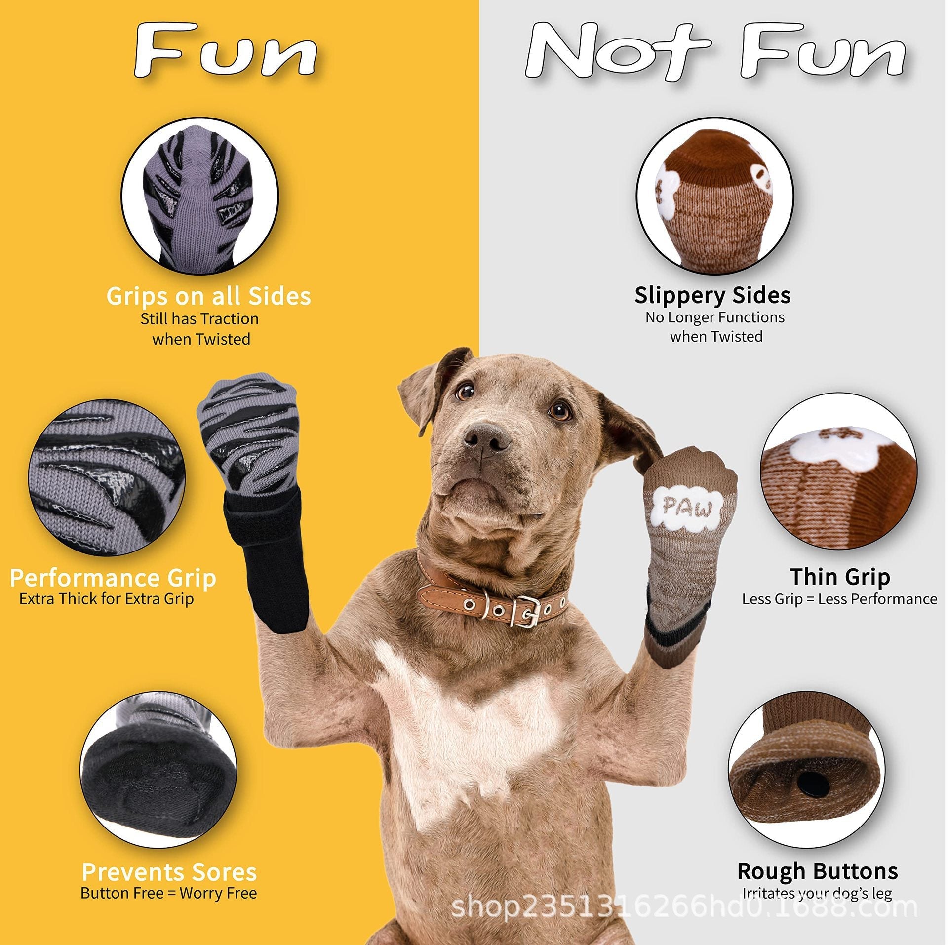 Non-slip Dog Socks And Leg Warmers For Medium To Large French Bulldogs - Majestic Pet Kingdom