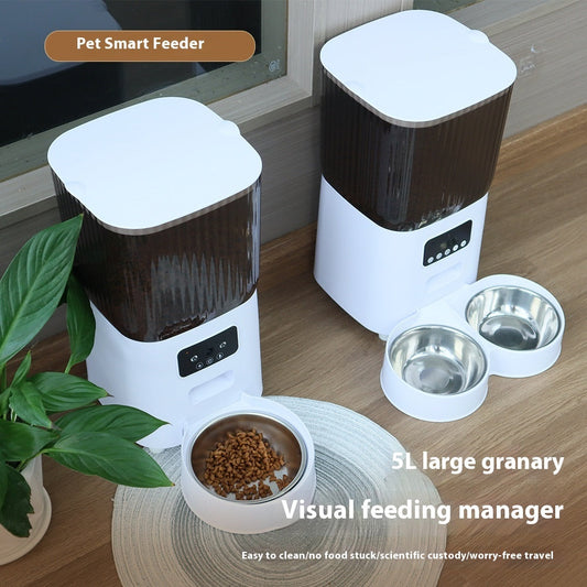 Pet Feeder 5L Smart Automatic Timed Portion Food Dispenser