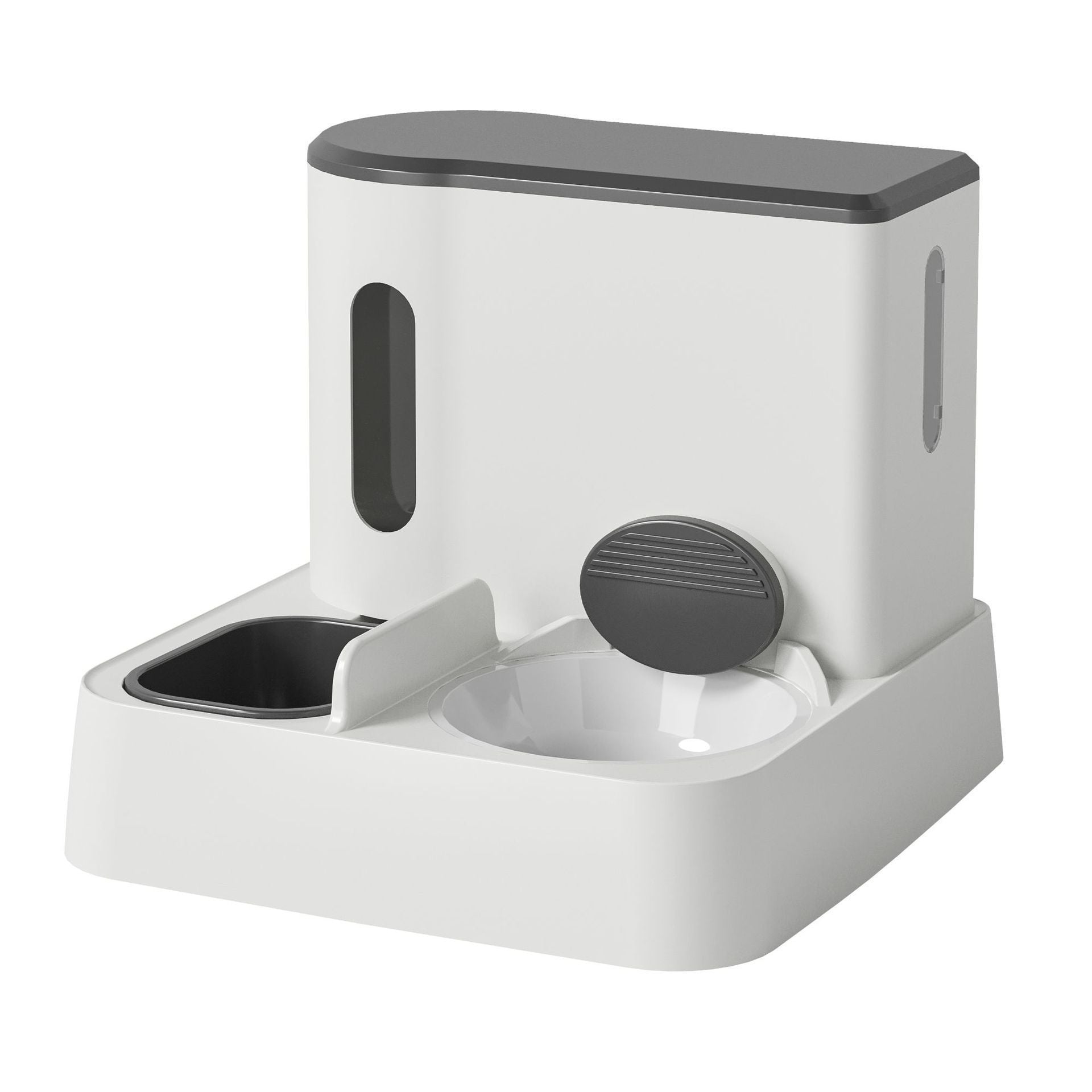 Cat Automatic Pet Feeder Water Dispenser Integrated Double Bowl Drinking Pet - Majestic Pet Kingdom