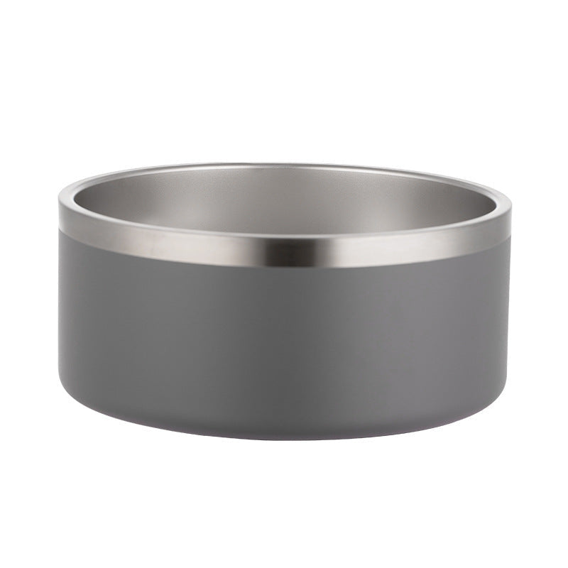 Stainless Steel Dog Bowl Inside And Outside 304 With Silica Gel Pad - Majestic Pet Kingdom