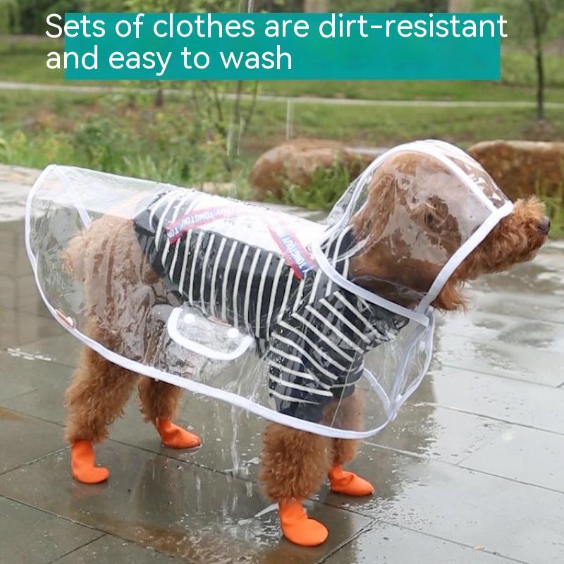 Pet Raincoat Dog Small Dog - Majestic Pet Kingdom