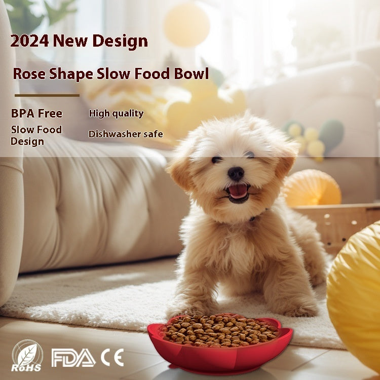 Non-slip Slow Feeding Silicone Dog Food Bowl Easy To Clean - Majestic Pet Kingdom