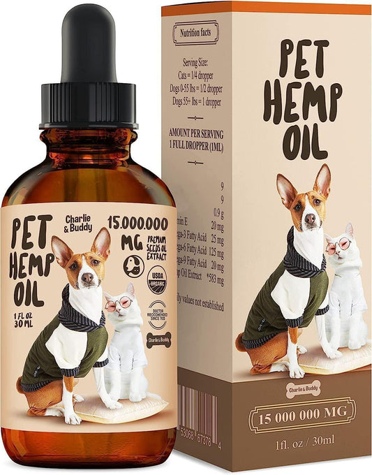 Hemp Oil For Dogs Cats Hip Joint Skin Support