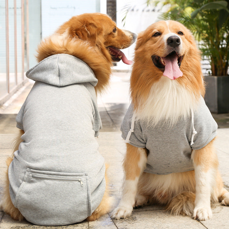 Fashion Pet Dog Simple Zipper Pocket Sweater - Majestic Pet Kingdom