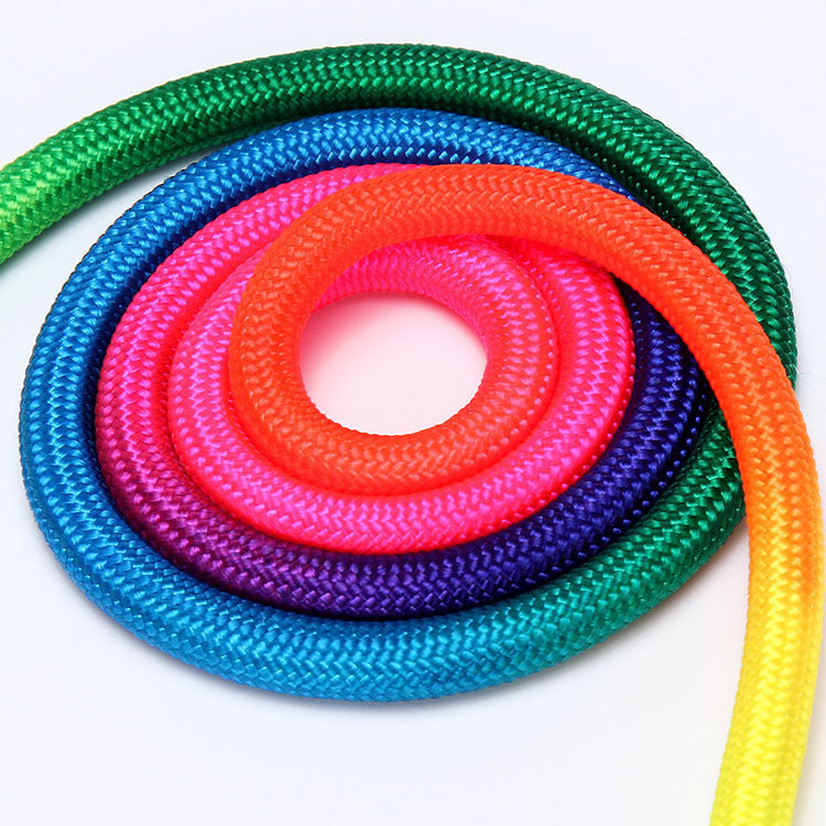 Dog Leash Colorful Braided Nylon Round Rope Walking Hand Lead - Detail Angle 7 | Majestic Pet Kingdom