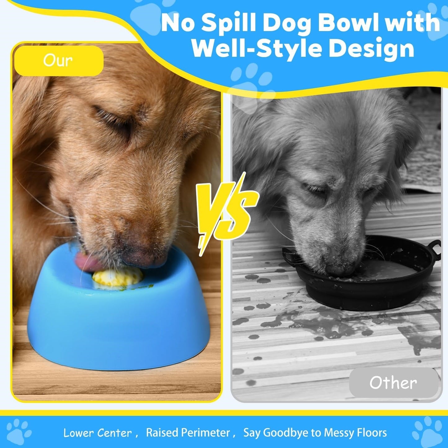 Dog Bowl Slow Feeder Spherical Licking Non-Slip Anti-Choke - Detail Angle 2 | Majestic Pet Kingdom