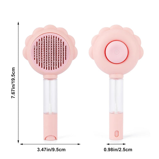 Spray Cat Brushes For Indoor Cats With Release Button Cat Brush For Shedding Massage Grooming Self Cleaning Slicker Brush For Dogs Cats Pet Brush Comb For Long Short Hair Cats Remove Loose Fur | Purrfect Pet Kingdom