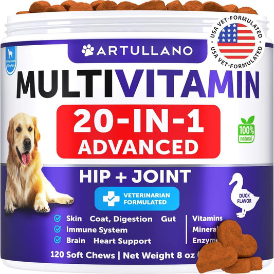 Dog Multivitamin Chews With Glucosamine 20-In-1