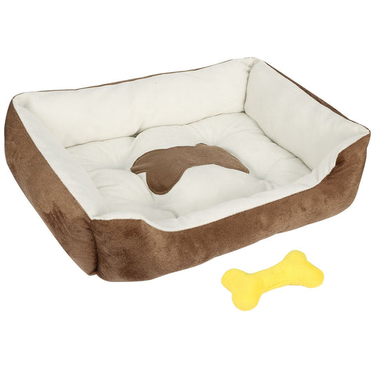 Pet Dog Bed Soft Warm Fleece Puppy Cat Bed Dog Cozy Nest Sofa Bed Cushion Mat For S/M Dog | Purrfect Pet Kingdom