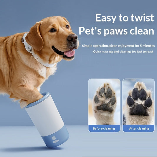 Dog Paw Cleaner Silicone Bristles Portable Foot Washer Cup