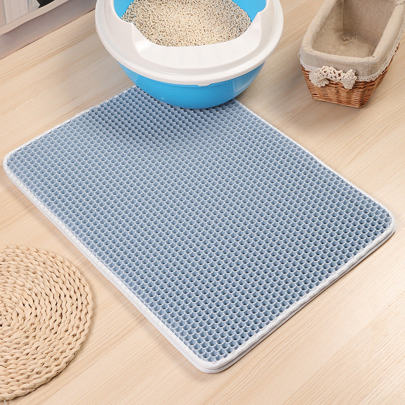 Double-Layer EVA Cat Litter Pad - Waterproof Pet Mat