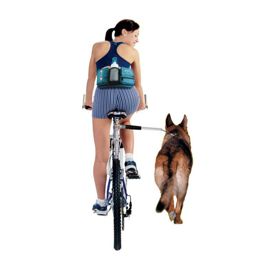 Dog Bike Leash Detachable Hands-Free Cycling Traction Lead - Detail Angle 4 | Majestic Pet Kingdom