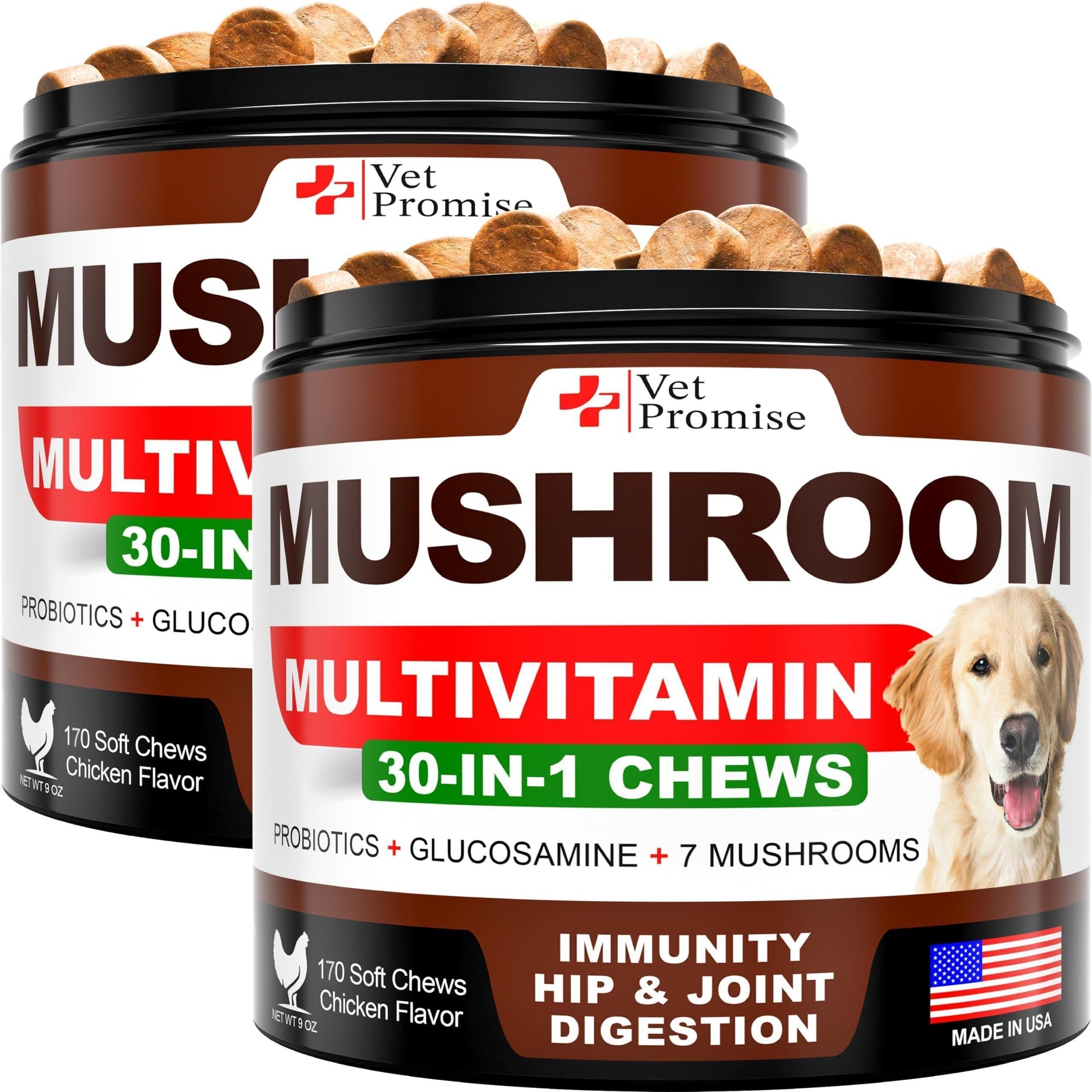 Dog Mushroom Chews Turkey Tail - Everyday Pet Essential - Majestic Pet Kingdom