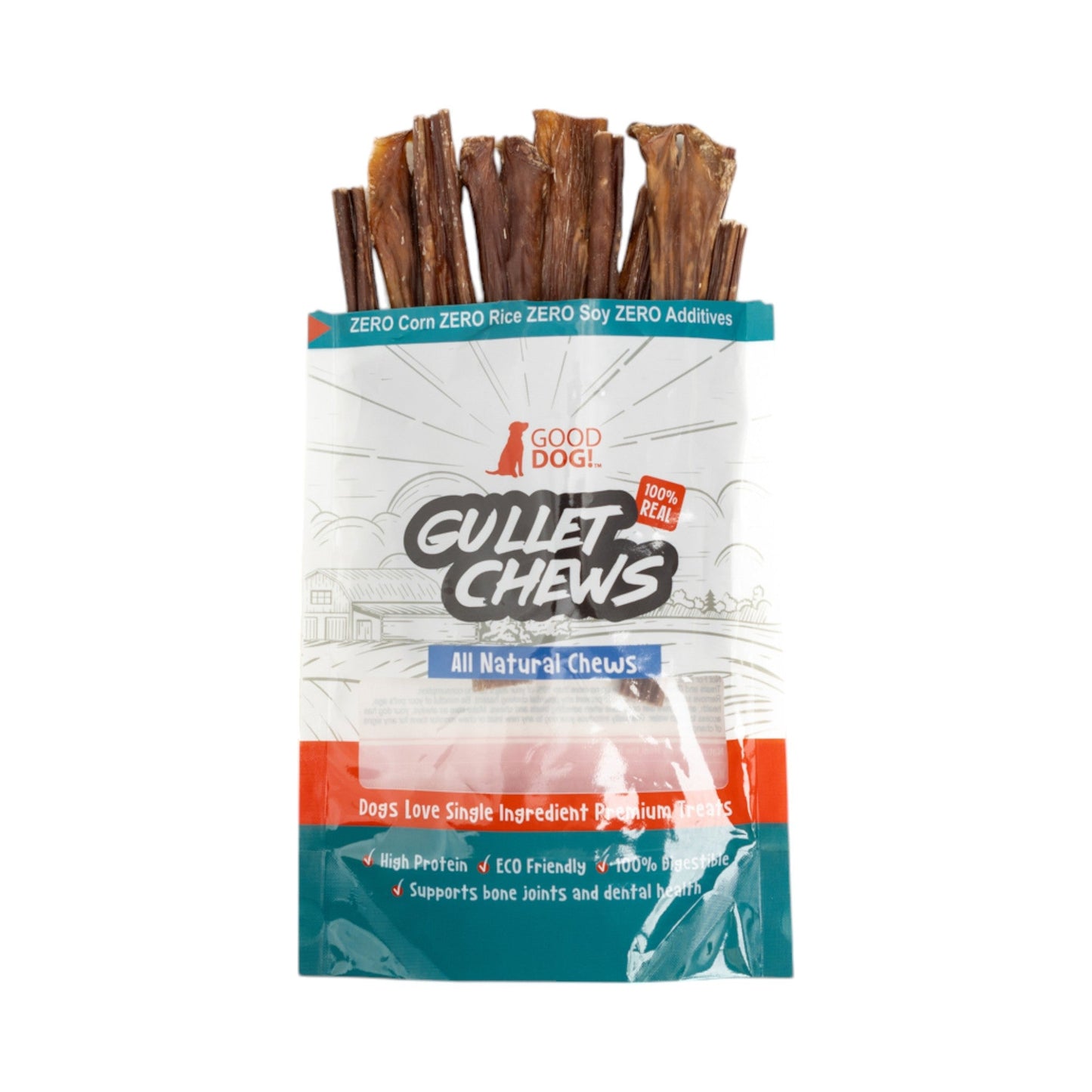 Dog Beef Gullet Sticks 6 Inch | Majestic Pet Kingdom - Majestic Pet Kingdom