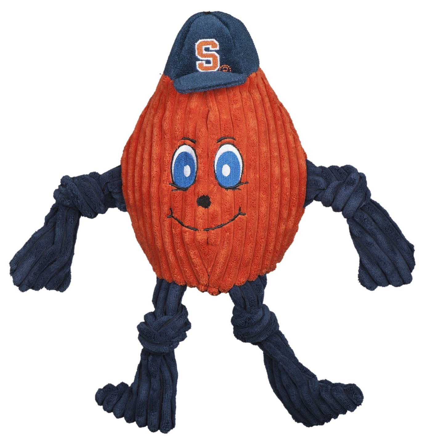 Dog Plush Toy NCAA Syracuse Otto the Orange Knottie Squeak