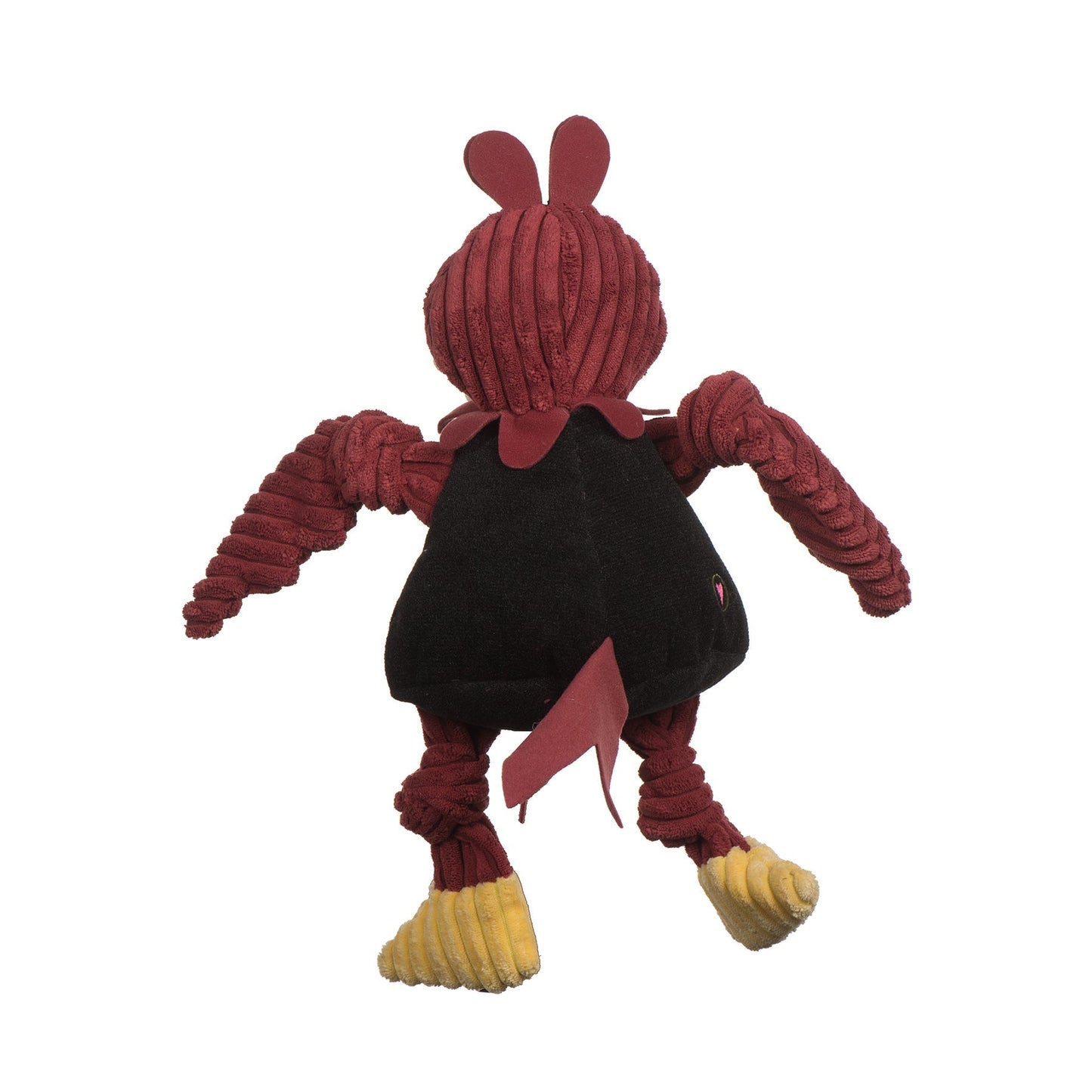 Dog Plush Toy NCAA South Carolina Cocky Mascot Knottie Squeak - Detail Angle 2 | Majestic Pet Kingdom