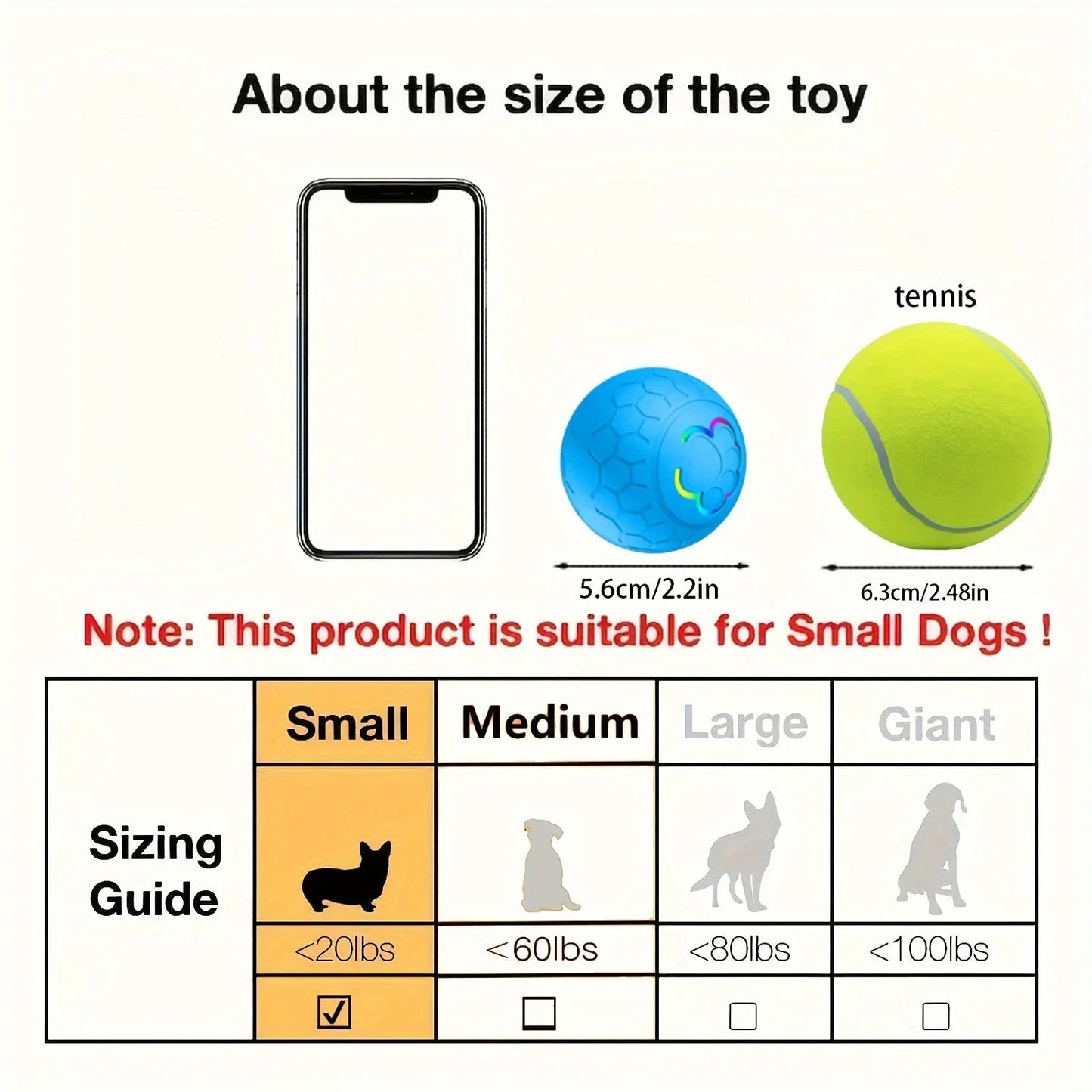 Interactive Bouncing Pet Toy Ball - Automatic Smart Play