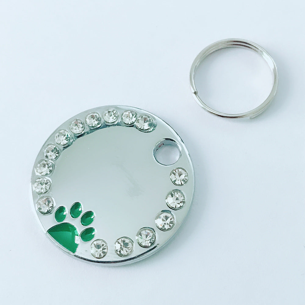Dog ID Tags Custom Engraved Stainless Steel Name Charm Plate