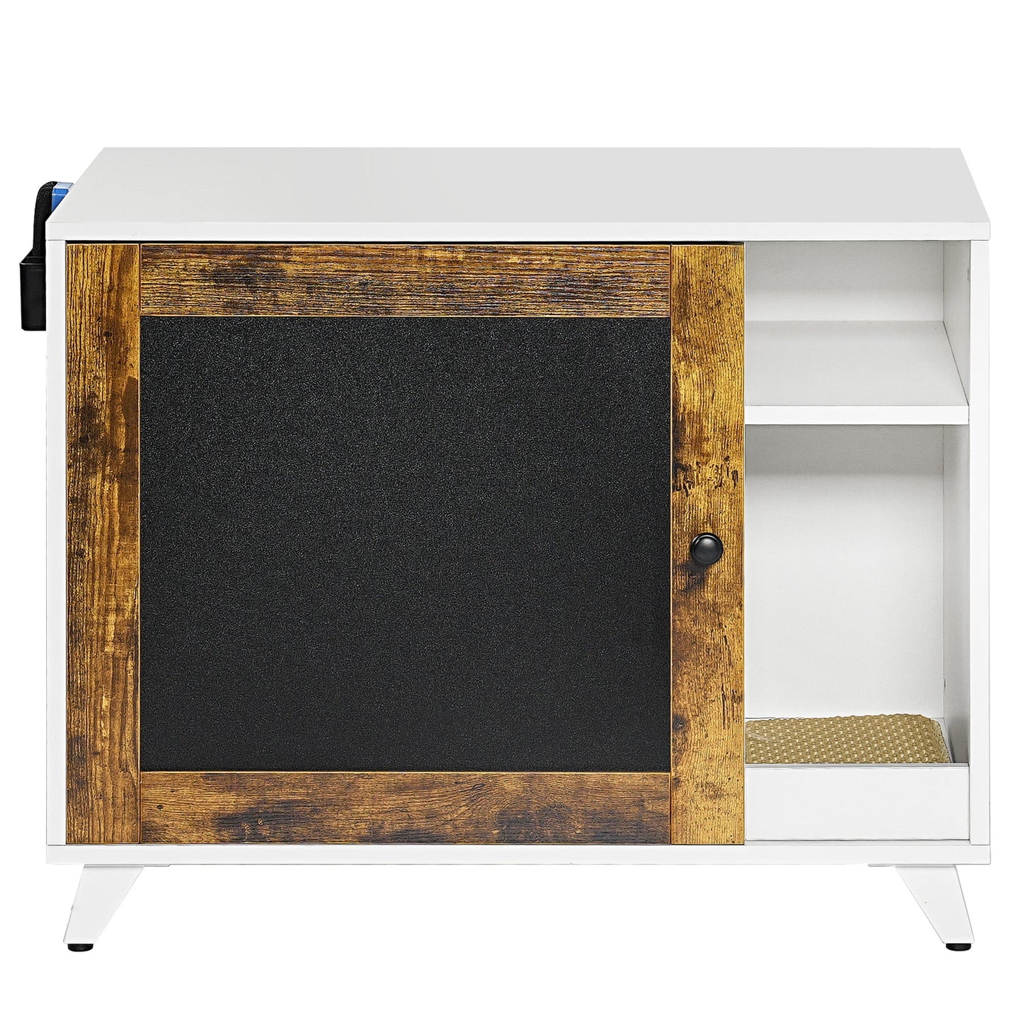 Hidden Cat Litter Box Enclosure - Furniture with Scratch Pad