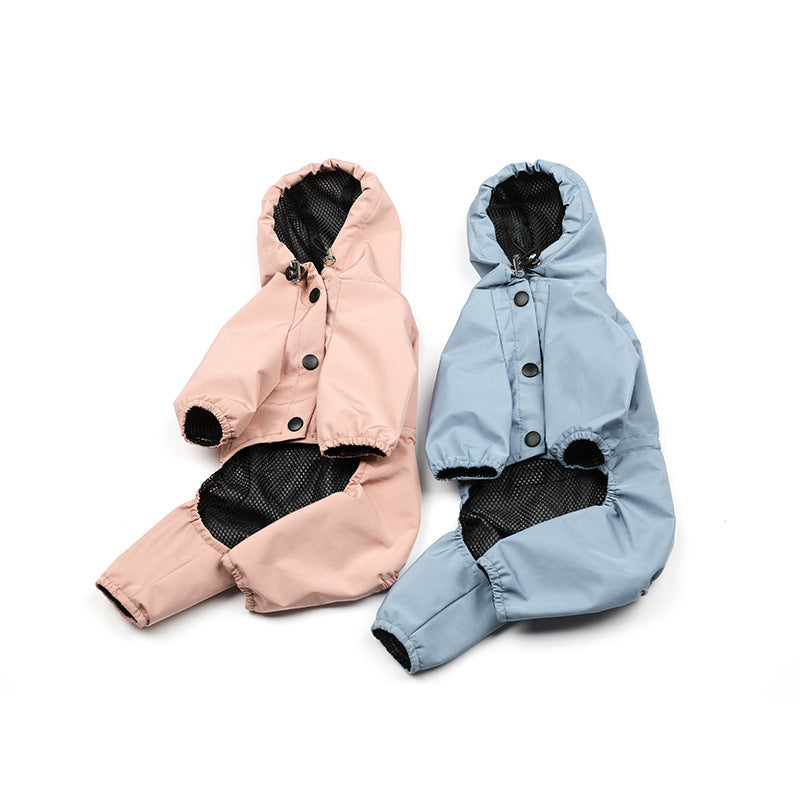 Dogs all-inclusive waterproof hooded raincoat - Majestic Pet Kingdom