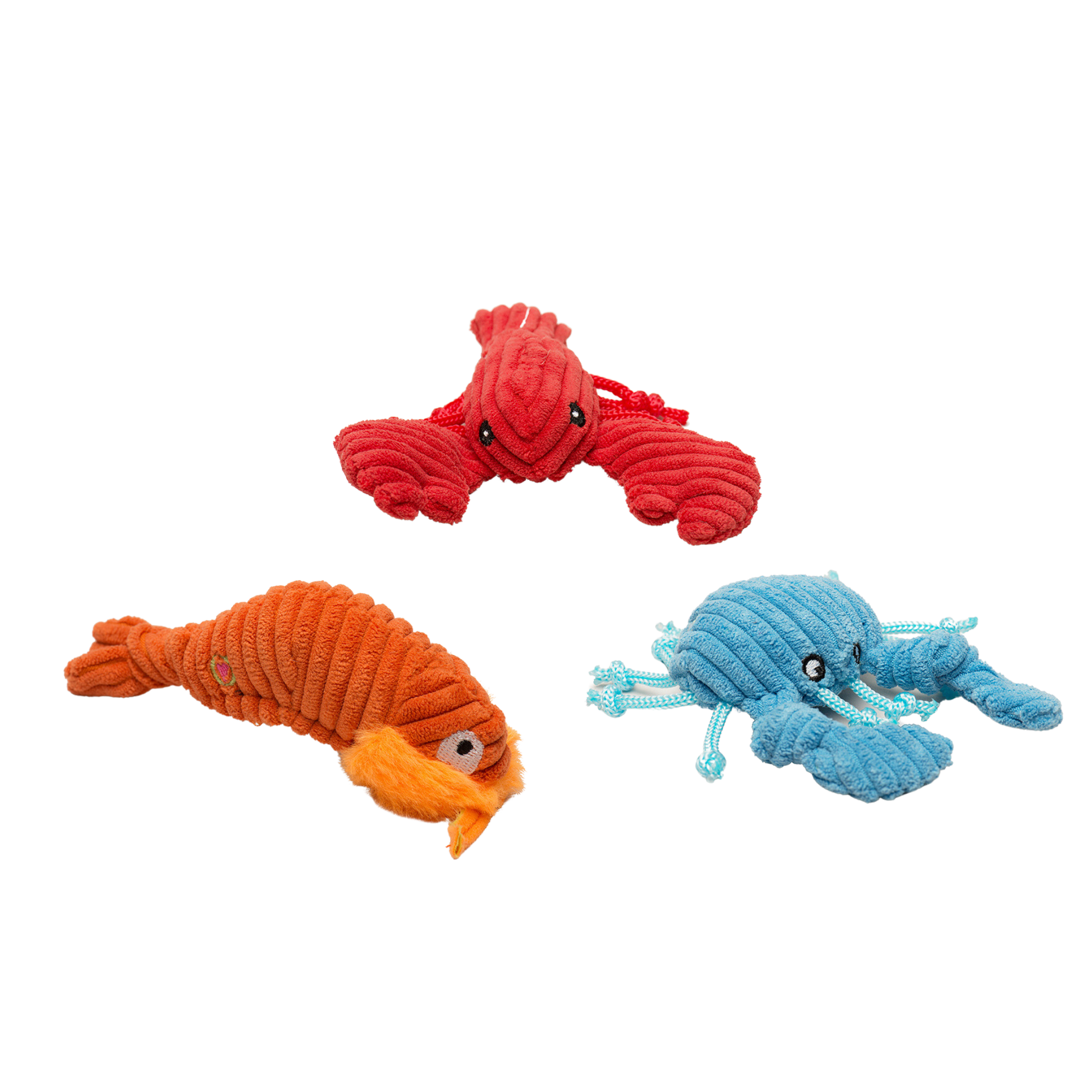 Raw Bar Wee Huggles® Plush Dog Toys, 3 pack - Premium Best