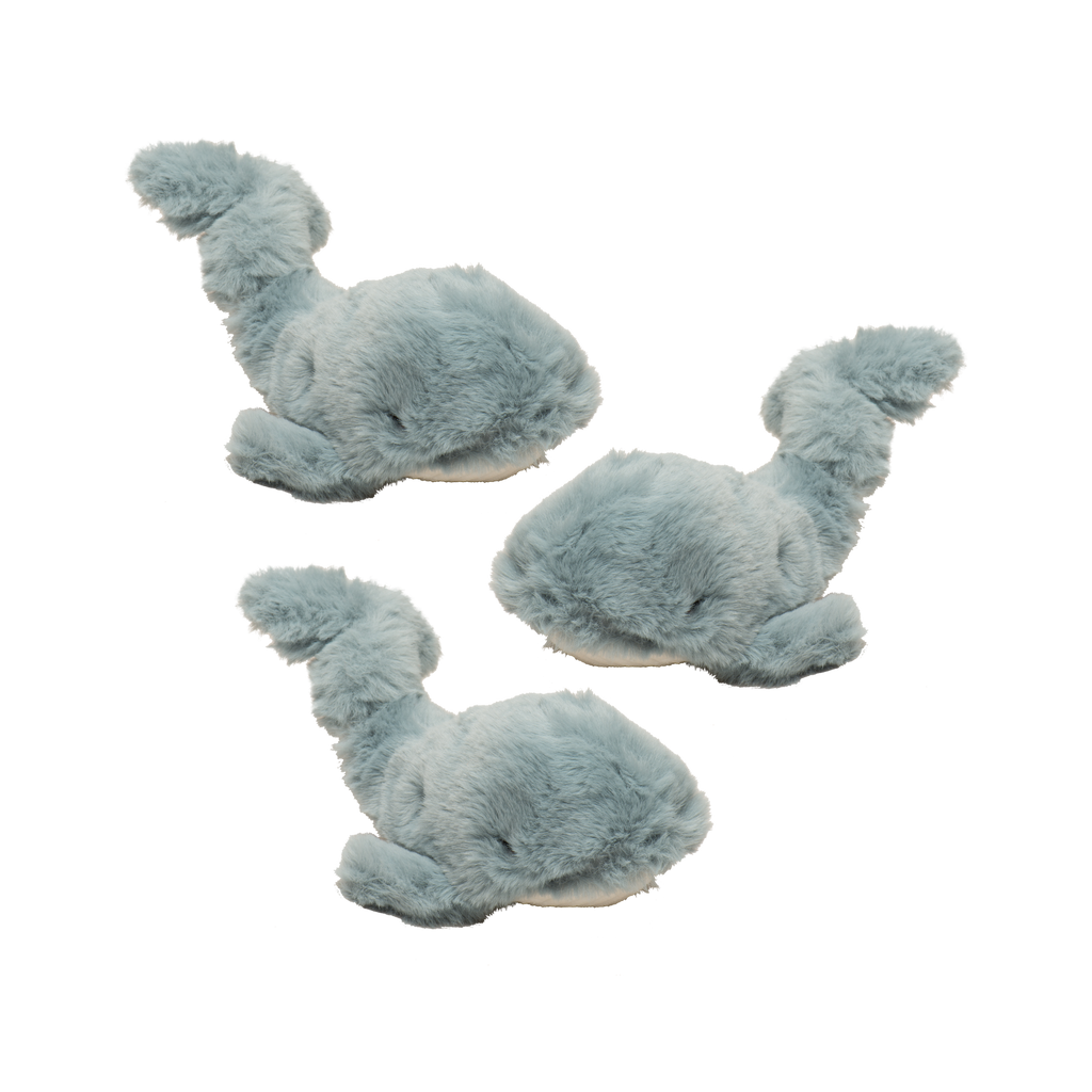 Mobie Whale Wee Huggles® Plush Dog Toys, 3 Pack - Premium