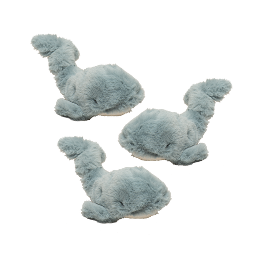 Mobie Whale Wee Huggles® Plush Dog Toys, 3 Pack - Premium