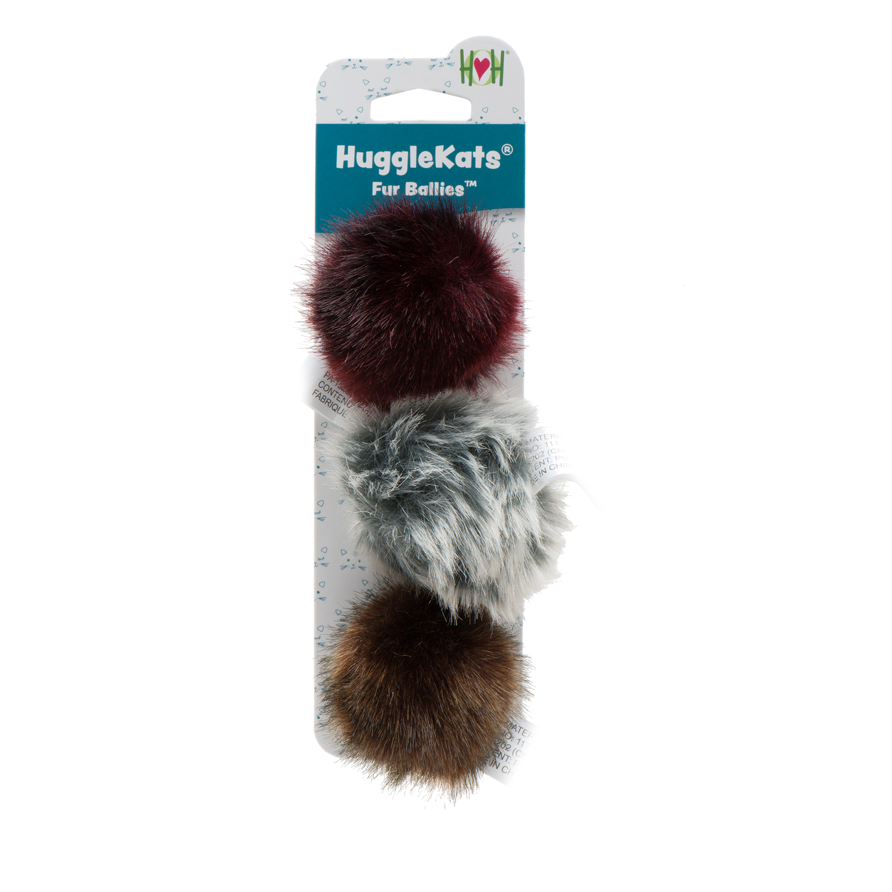 HuggleKats® Fur Ballies Cat Toys, 3 Pack | The Finest Market