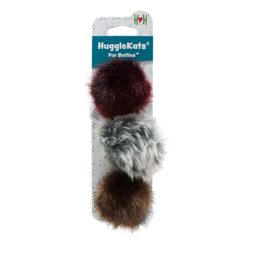HuggleKats® Fur Ballies Cat Toys, 3 Pack | The Finest Market