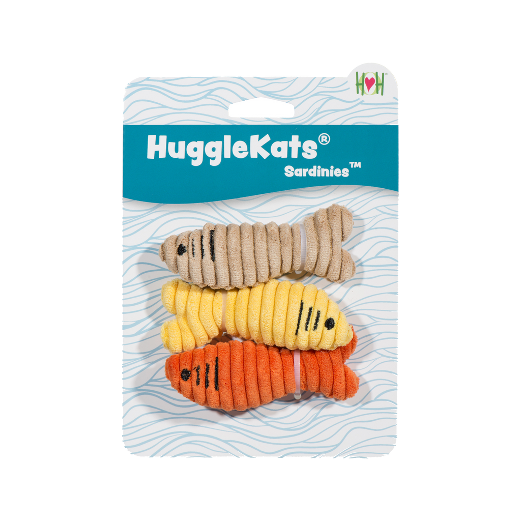 HuggleKats® Sardinies Cat Toys, 3 Pack | The Finest Market