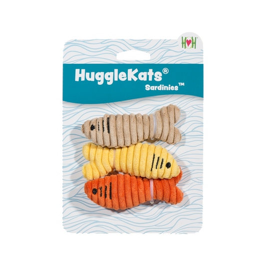 HuggleKats® Sardinies Cat Toys, 3 Pack | The Finest Market