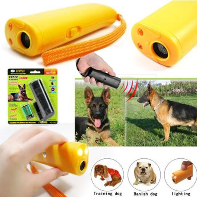 Dog Bark Deterrent Ultrasonic Training Device Handheld Stop