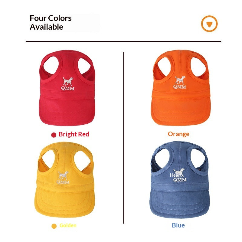 Cute Cartoon Sun Hat With UV Protection - Majestic Pet Kingdom